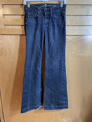 7 For All Mankind Dojo Jeans Women’s Size 24X31 Blue Medium Wash Denim • $31.85