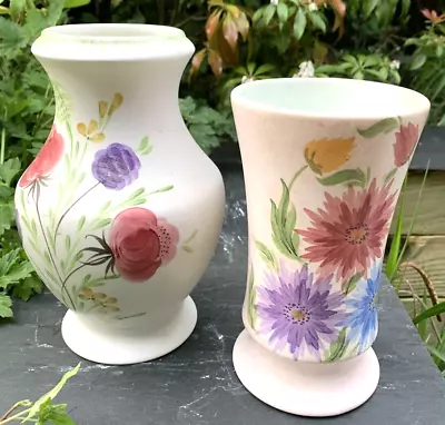 E Radford Vases Vintage Hand Painted • £15