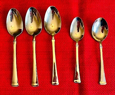 5 Mikasa Harmony 18/10 Stainless Steel Spoons 3 Soup 1 Teaspoon  1 Sugar Spoon • $5.99