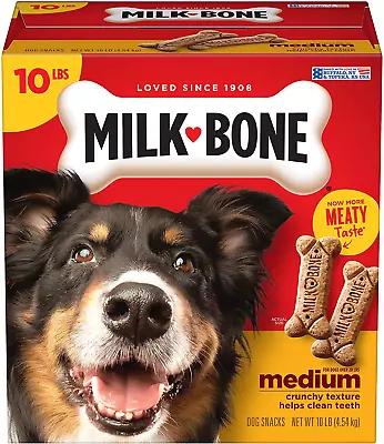 Milk-Bone Original Dog Biscuits Medium Crunchy Dog Treats 10 Pound • $20.81