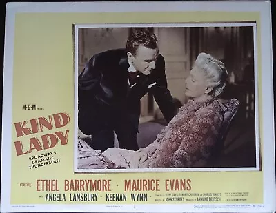 Kind Lady Lobby Card #3 1951 Ethel Barrymore Maurice Evans! • $5.29