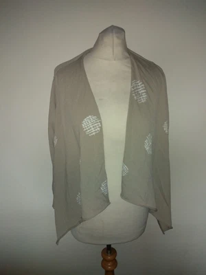 £0.99 • Buy Ladies Crea Concept Grey Pattern Shrug 10/12/14