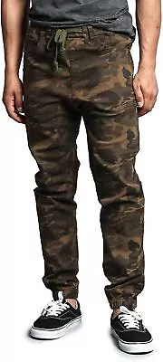 Victorious Men's Drop Crotch Joggers Twill Pants • $93.22