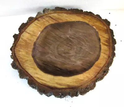 Black Walnut Wood Slice Round Table Top Centerpiece Raw Unfinished Slab • $4.99