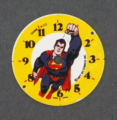 1977 Dabs & Co. Superman Character Watch Dial For Parts #W013 • $13.99