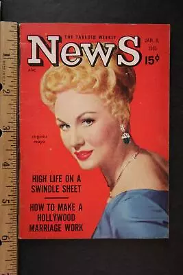January 1955 NEWS Pocket MAGAZINE~ VIRGINIA MAYO ~ • $3.25