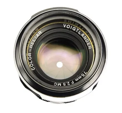 Voigtlander 75mm F2.5 Colour-Heliar MC Nikon SLR Mount   • $450