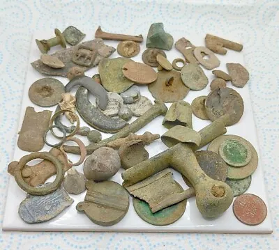 Job Lot Of Metal Detecting Finds From Roman To Present Lot 3 • $6.30