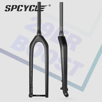 $110.92 • Buy T1000 Carbon Mountain Bike Front Fork 29er Boost 15x110mm Thru Axle MTB Forks
