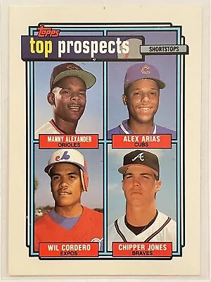 1992 Topps Chipper Jones Top Prospects Shortstops #551 Baseball HOF • $1.99