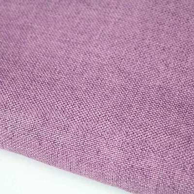 Plain Soft Linen Look Upholstery Fabric Sofa Armchair Curtain Cushion  1.48m W • £1.50