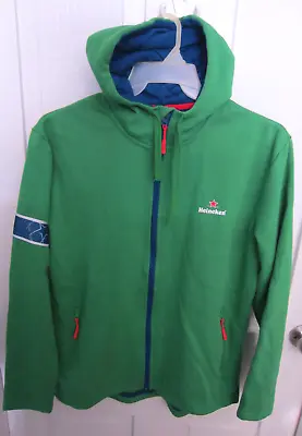 Heineken UEFA Champions League Hoodie Jacket Green Size XL Fleece Lined Football • $24.99