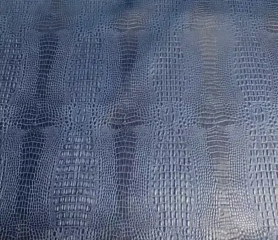 Navy Blue Marine Gator Upholstery Outdoor Vinyl Fabric - Sold By The Yard - 54  • $29