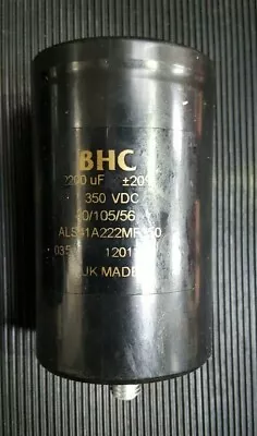 Bhc Als41a222mf350 2200uf +20% 350vdc Capacitor ((r1s2.8b4)) • $31.88