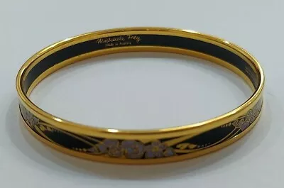 Michaela  Frey Bangle Bracelet With Enamel And  24 Ct Gold Plate On Steel • $95