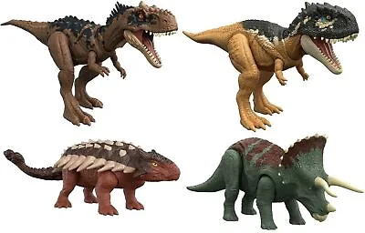 Jurassic World Roar Strikers Dinosaur Action Figures With Sound Effects Official • £14.49