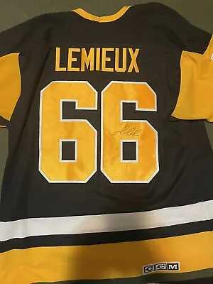 Mario Lemieux Signed Pittsburgh Penguins Jersey Autographed Adidas NHL Authentic • $1500