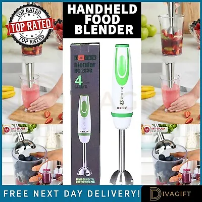 £14.99 • Buy Hand Held Food Blender Electric Handheld 350W Stainless Steel Blade Food Mixer
