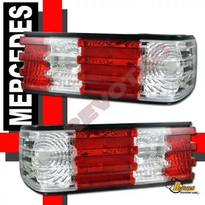 1981-1991 Mercedes Benz W126 S Class Red Clear Tail Lights 1 Pair  • $143.95