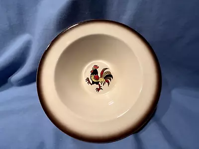 Vintage Metlox Poppytrail-RED ROOSTER CEREAL BOWL-Near Mint-NO CHIPS OR CRACKS • $8.79