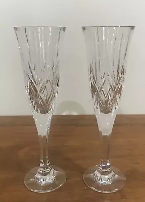 2 Bohemia Crystal Quality Crystal Champagne Flutes - 175ml • $45