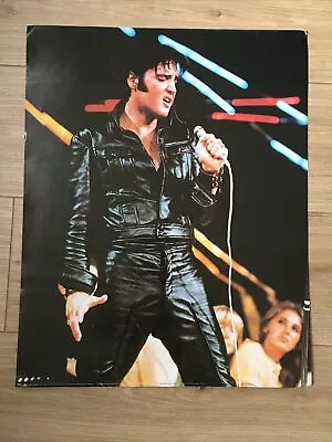 Elvis 68 Comeback Tour Poster(black Leather)1995 Elvis Presley Promotions 20”x16 • $13.66