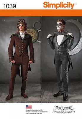 Simplicity Mens Sewing Pattern 1039 Fancy Dress Costumes (Simplicity-1039-M) • £10.50