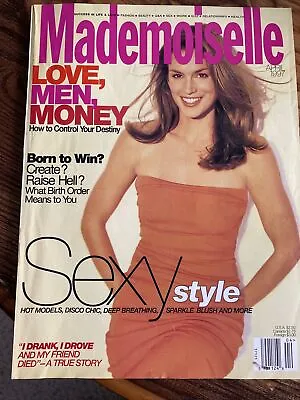 MADEMOISELLE Magazine April 1997 Vintage 90's Love Men Money Sexy Style • $19.97