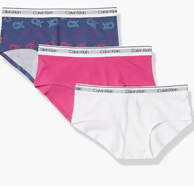 Girls Calvin Klein 3 Pack Briefs Size 8-10 Years USA Import • £17.99