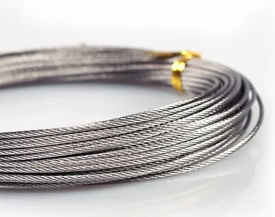 Stainless Steel Wire Rope Cable -home Gym Sets Washing Line Fencing Many Size • £3.29