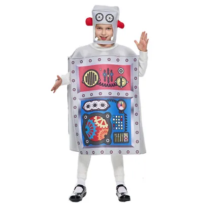 Funny Party Kids Children Robot Show Top Uniform Halloween Cosplay Costume • $58.99