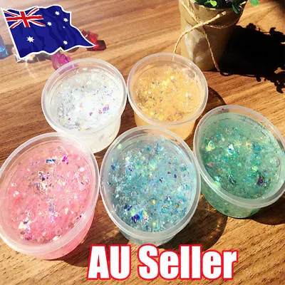 $15.40 • Buy Mermaid Clear Glitter Slime Kids Toy Stretchy Best Quality, Slimes DM