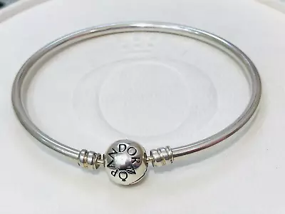 $47 • Buy Authentic Pandora Bangle Charm Bracelet 590713 17cm Small
