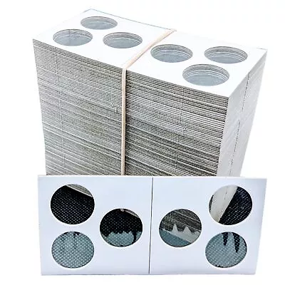 1000 2x2 Guardhouse 3-Hole Penny Coin Holder Mylar Cardboard Storage 1 Cent Flip • $45.99