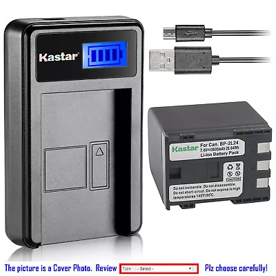 Kastar Battery LCD Charger For Canon NB-2L24 NB-2L & Canon VIXIA HV30 VIXIA HV40 • $8.59