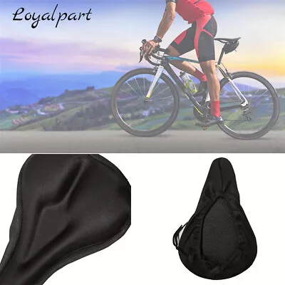 Bike Seat Cover Comfort Seat Cushion Cover Soft Padded Mountain Bicycle Saddle • $9.66