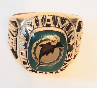 Miami Dolphins Classic Goldplated NFL Ring • $38