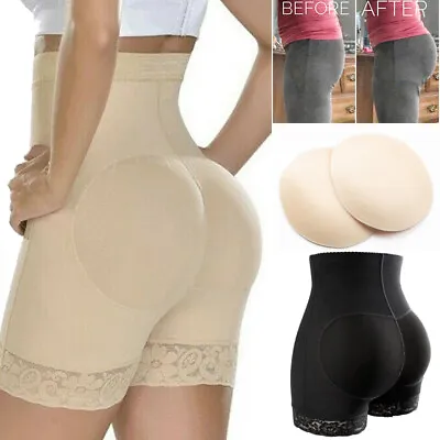 Butt Lifting Padded Underwear Underpants Panty Women Hip Enhancer Shaper Briefs • £8.79