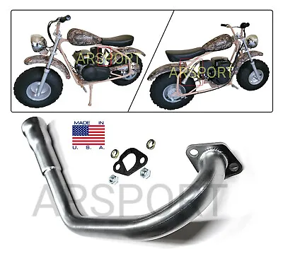 Exhaust Header 3 Stage Pipe For Coleman CT200U-EX Camo 196cc 6.5HP Gas Mini Bike • $46.80