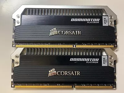 🆗 CL9 DDR3-2133MHz 16GB (2x8GB) Corsair Dominator Platinum Memory= LC10 2400MHz • £54.98