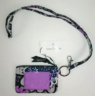 Vera Bradley Zip ID Case And Lanyard Set MIMOSA MEDALLION 1 Piece • $21.80