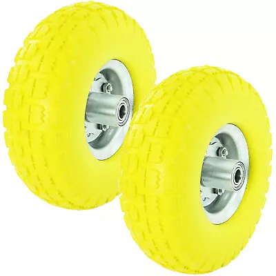 10  Solid Wheel Sack Truck Trolley Cart Puncture Proof 4.10/3.50-4 Pneumatic X2 • £23.49