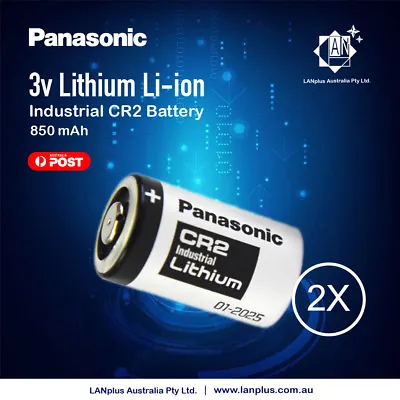 Genuine 2x Panasonic 3V CR2 Lithium Battery CR15H270 CR15270 15270 15266 DLCR2  • $9.99