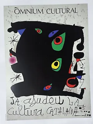 Joan Miro Poster Vintage - Omnium Cultural Abstract Art Surrealism • $34