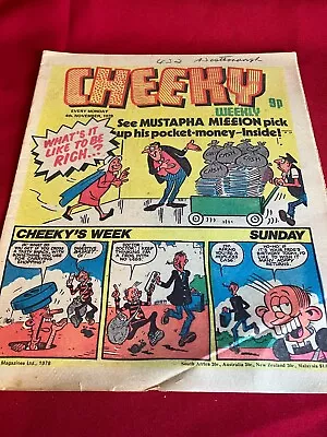 Vintage UK Comic - CHEEKY - 4th November 1978 • £1.50