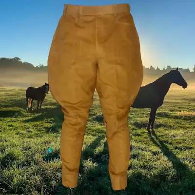 Mens Vintage Jodhpurs Breeches Pant Horse Riding Sports Polo Pants Baggy Pants • $92.29