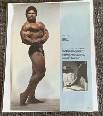 Ed Corney Side Chest Posing Mr. Universe Photo Taken From Bodybuilding Magazine • $12.99