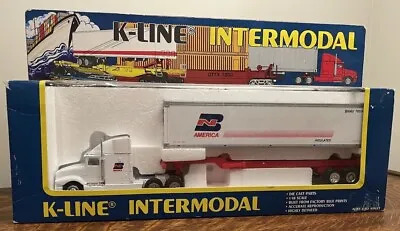 K-line O Scale Intermodal BN America Container Service Truck 86010 1/48 MINT NOS • $82