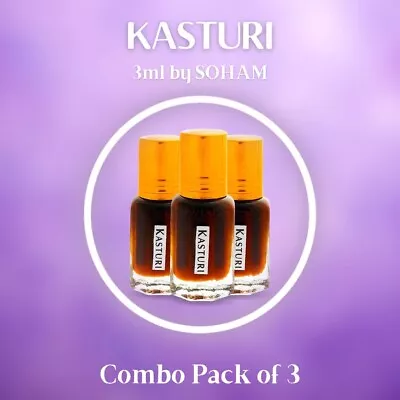 $34.99 • Buy Kasturi 3ml Premium Perfume Oil Strong Intense Deer Musk Fragrance MIX Pheromone