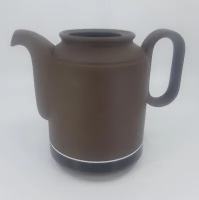 Hornsea Contrast Mat Brown Coffee Pot England Vintage Mid Teapot MCM No Lid  • £21.11